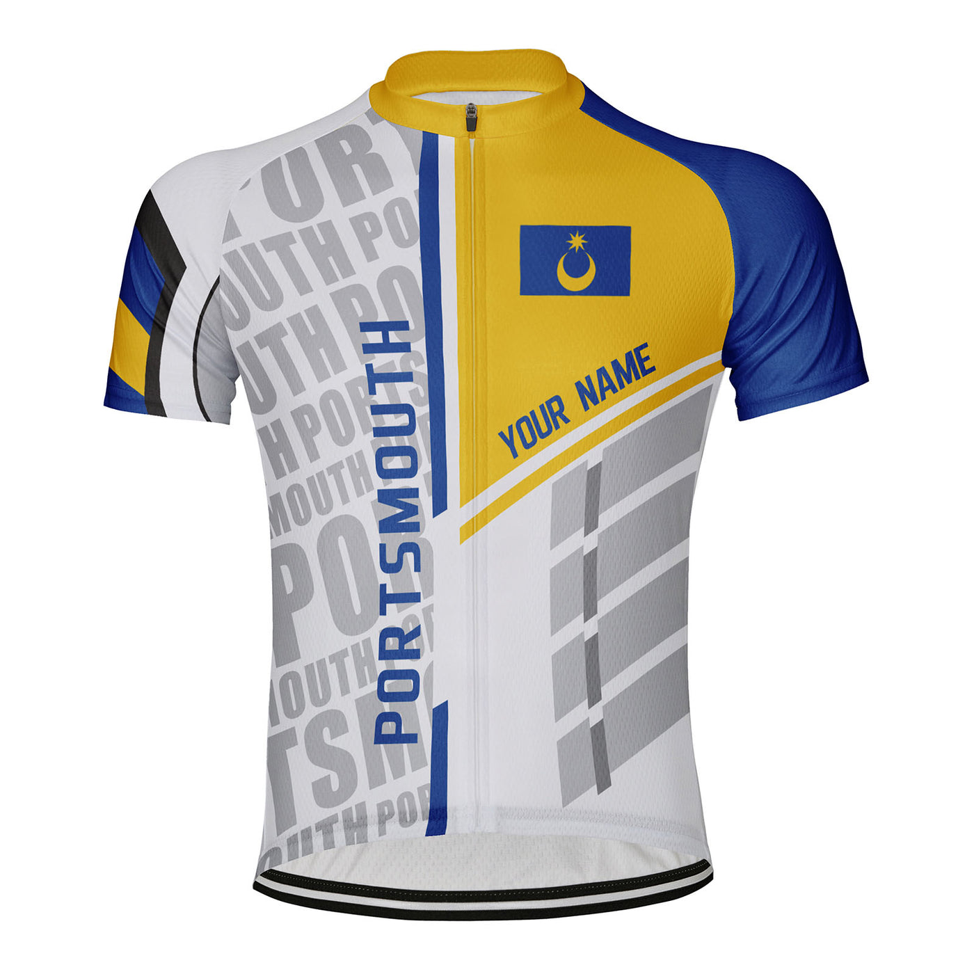 Customized Portsmouth Men's Cycling Jersey Short Sleeve