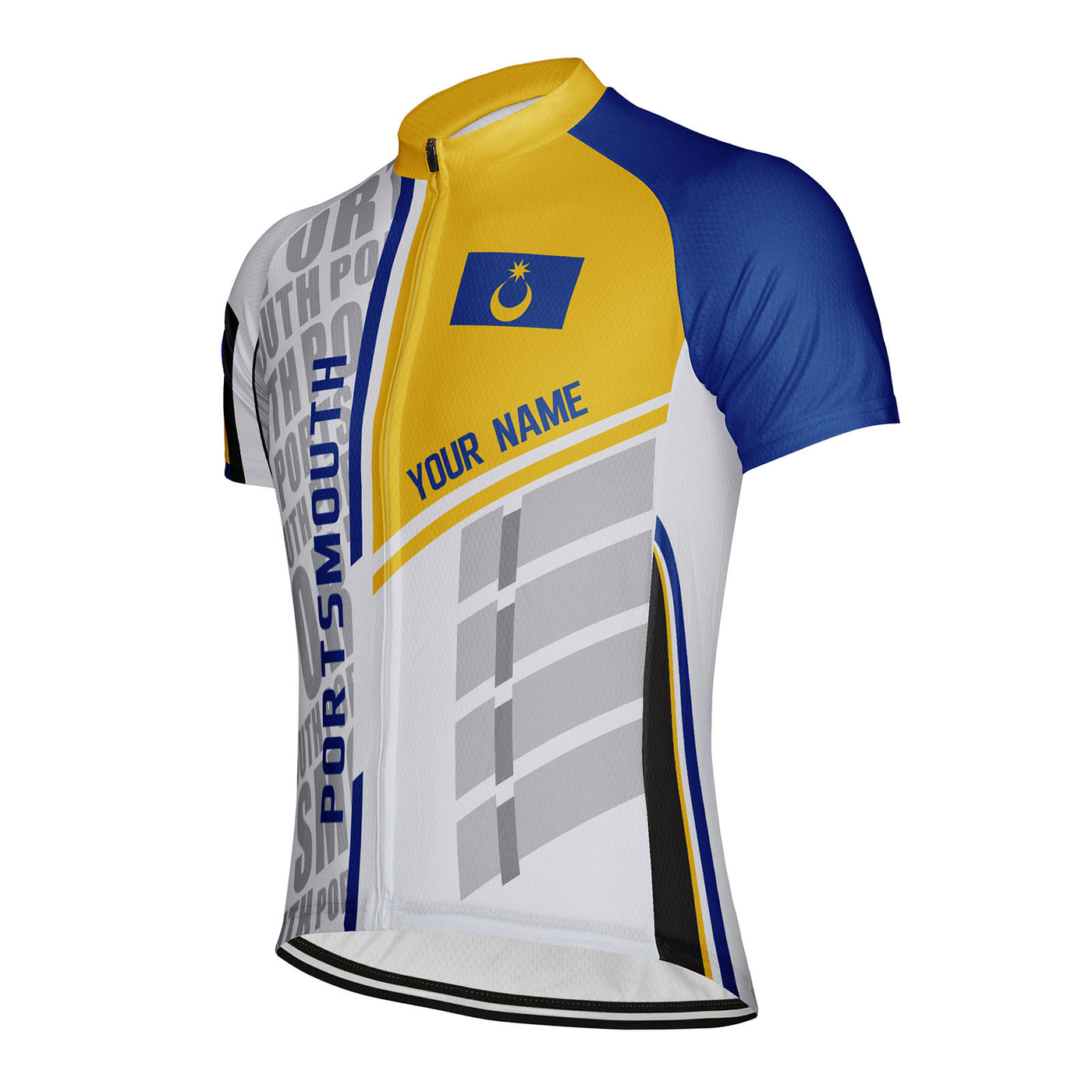 Customized Portsmouth Men's Cycling Jersey Short Sleeve