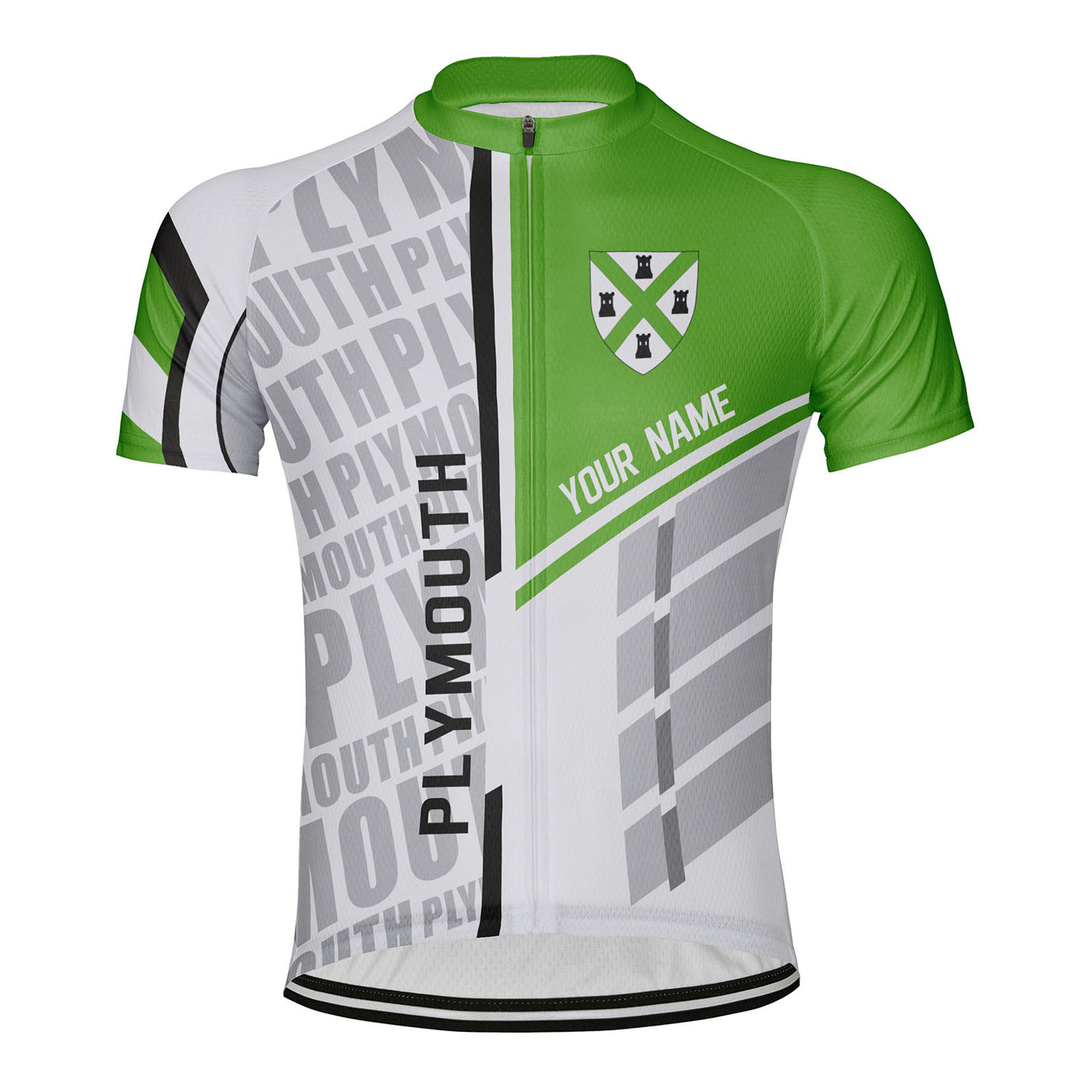 Customized Plymouth Men's Cycling Jersey Short Sleeve