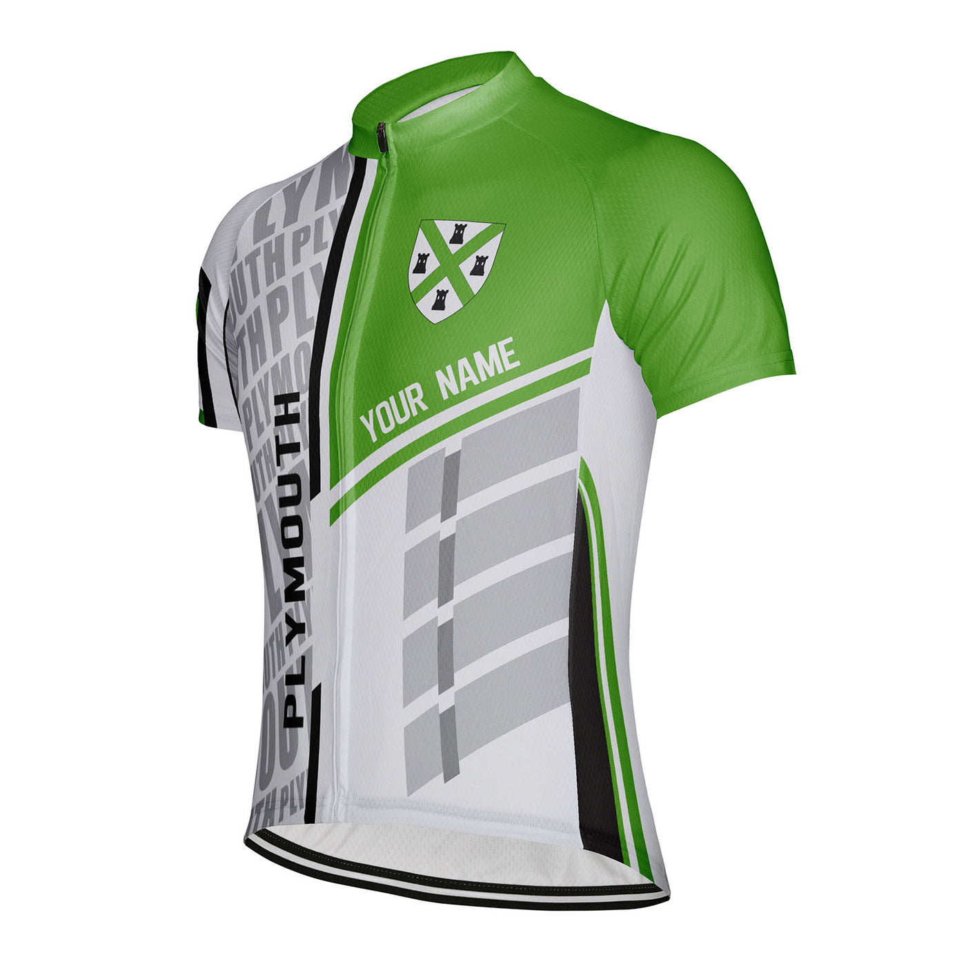 Customized Plymouth Men's Cycling Jersey Short Sleeve