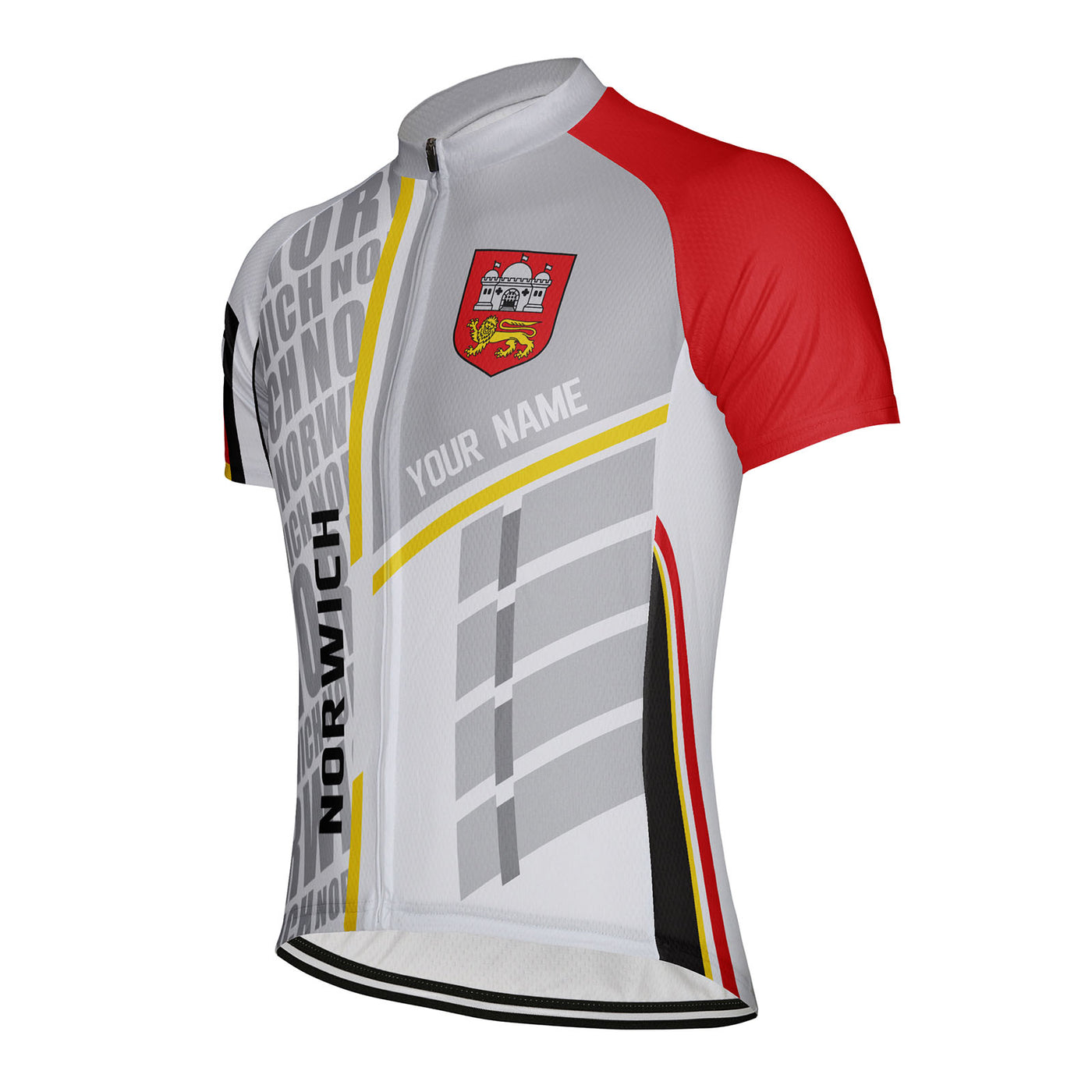 Customized Norwich Men's Cycling Jersey Short Sleeve