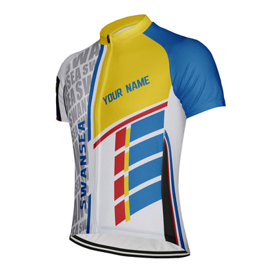 Customized Swansea Men's Cycling Jersey Short Sleeve