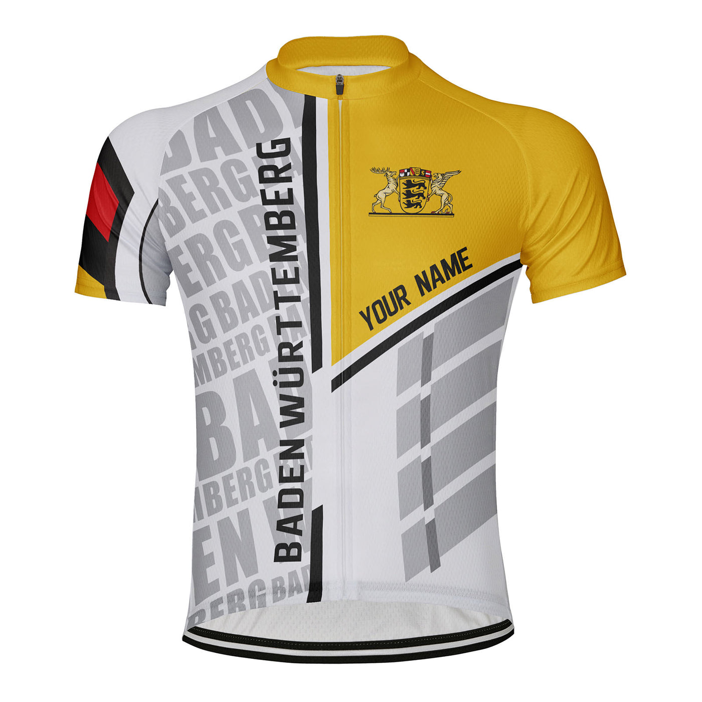Customized Baden Württemberg Men's Cycling Jersey Short Sleeve