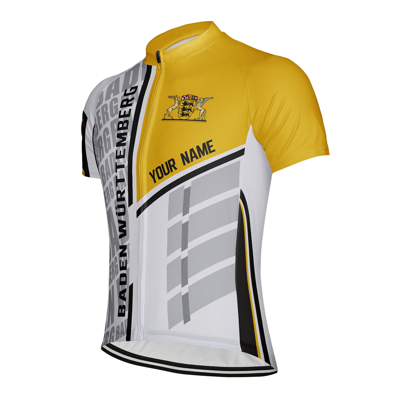 Customized Baden Württemberg Men's Cycling Jersey Short Sleeve