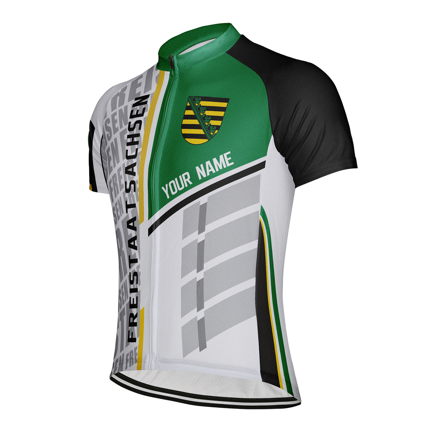 Customized Freistaat Sachsen Men's Cycling Jersey Short Sleeve