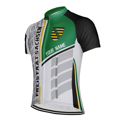 Customized Freistaat Sachsen Men's Cycling Jersey Short Sleeve