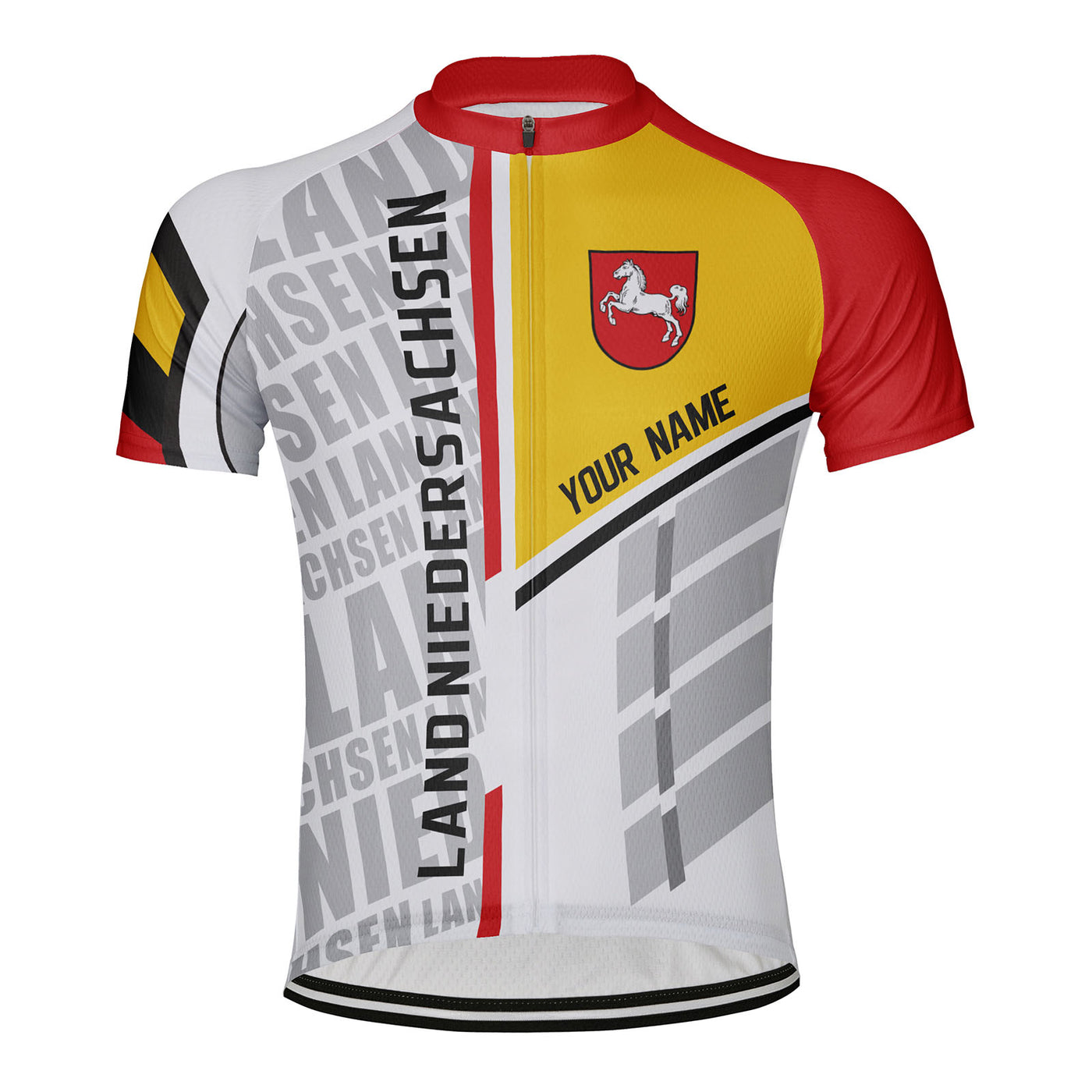 Customized Land Niedersachsen Men's Cycling Jersey Short Sleeve