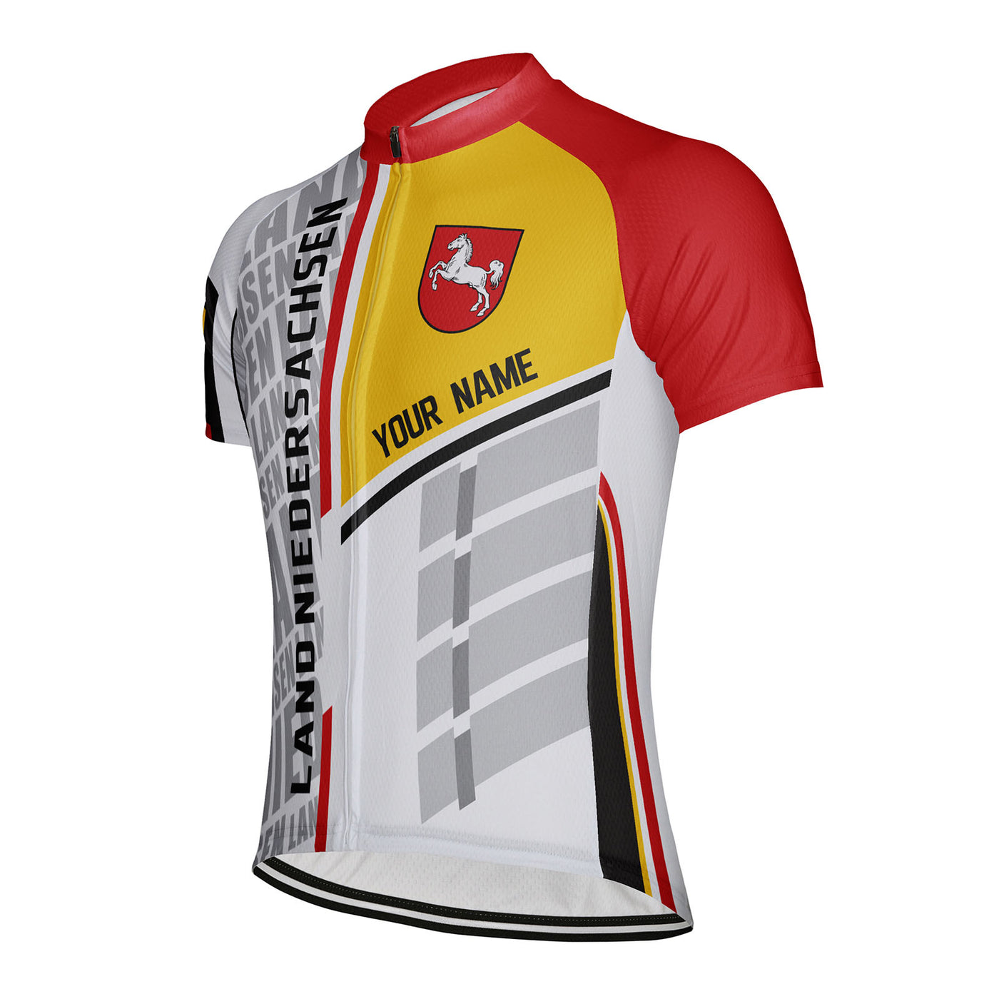 Customized Land Niedersachsen Men's Cycling Jersey Short Sleeve