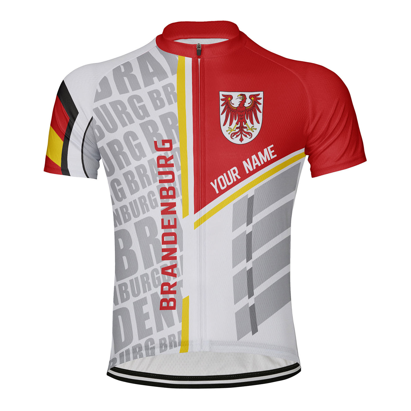 Customized Brandenburg Men's Cycling Jersey Short Sleeve