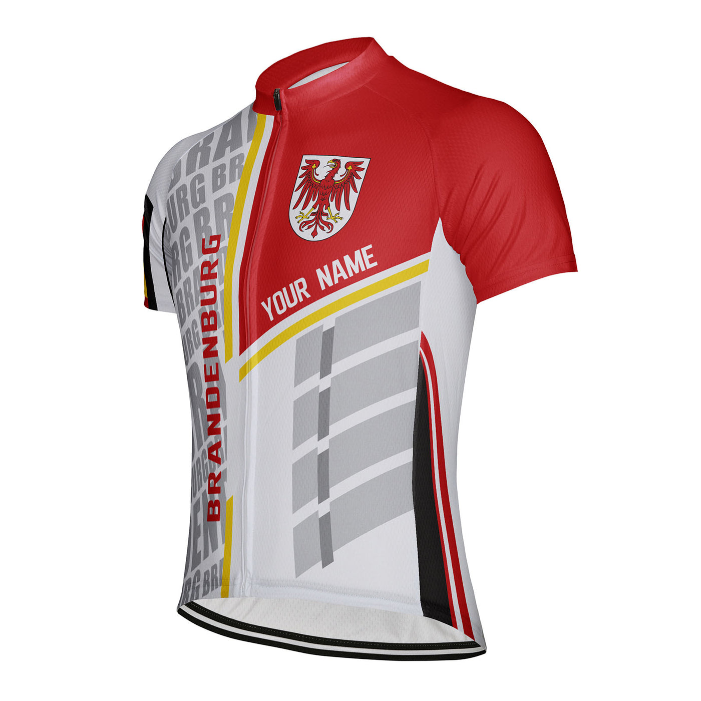 Customized Brandenburg Men's Cycling Jersey Short Sleeve