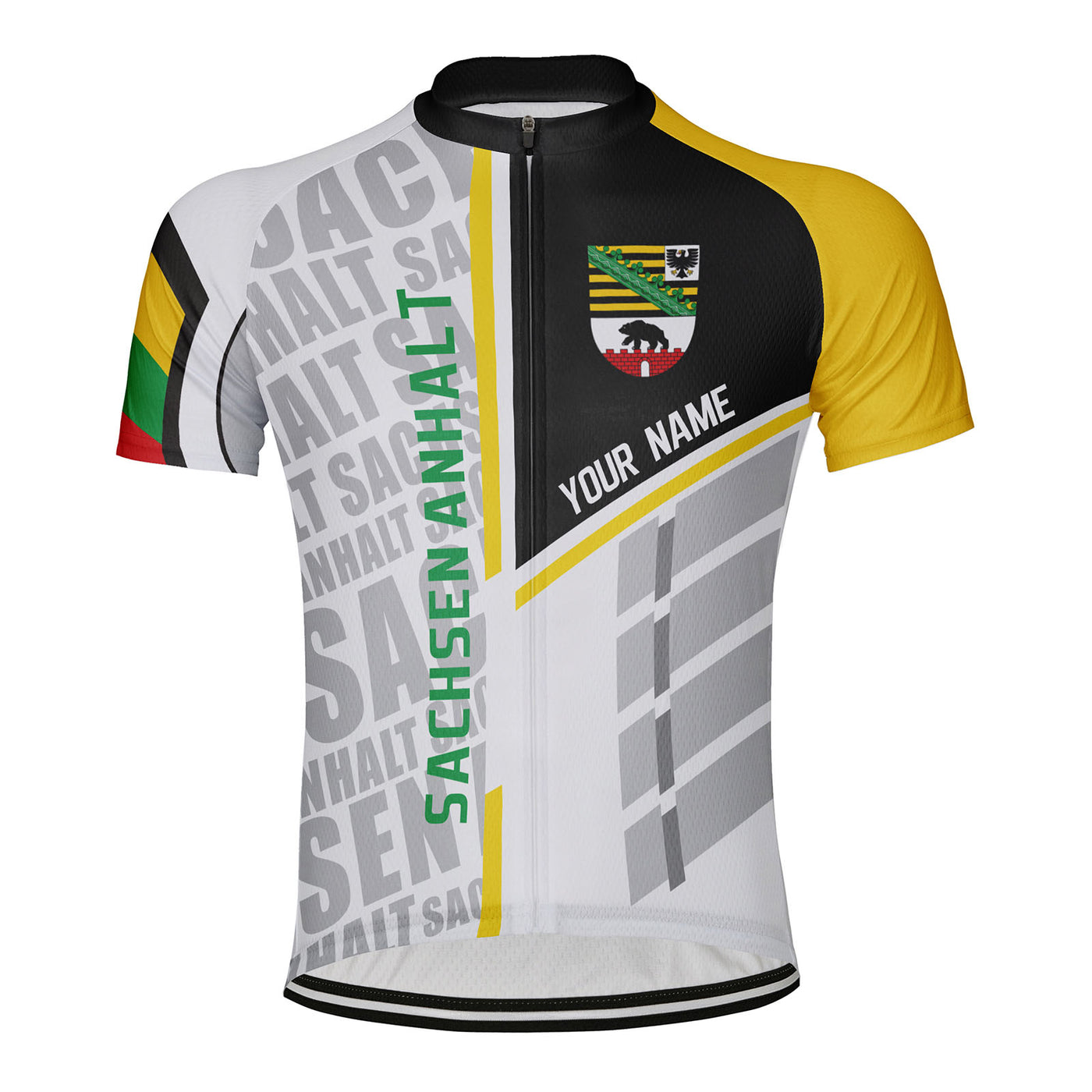 Customized Sachsen Anhalt Men's Cycling Jersey Short Sleeve