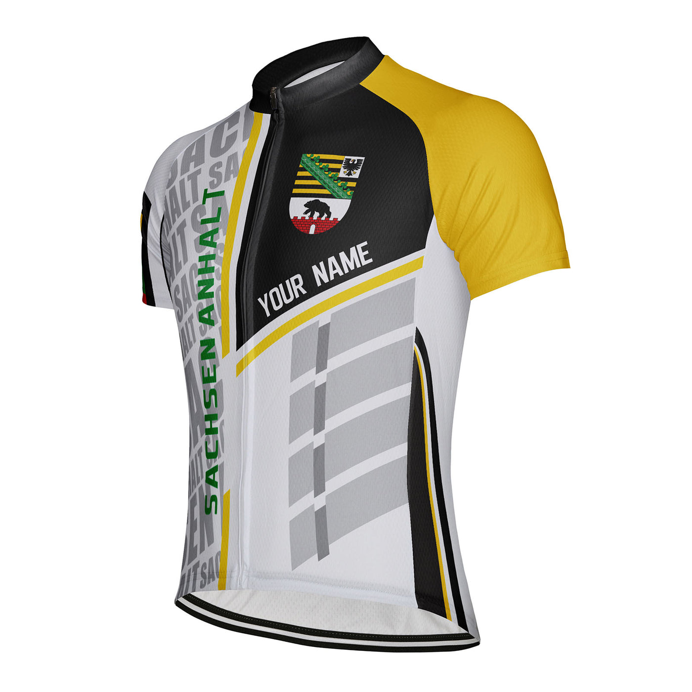 Customized Sachsen Anhalt Men's Cycling Jersey Short Sleeve