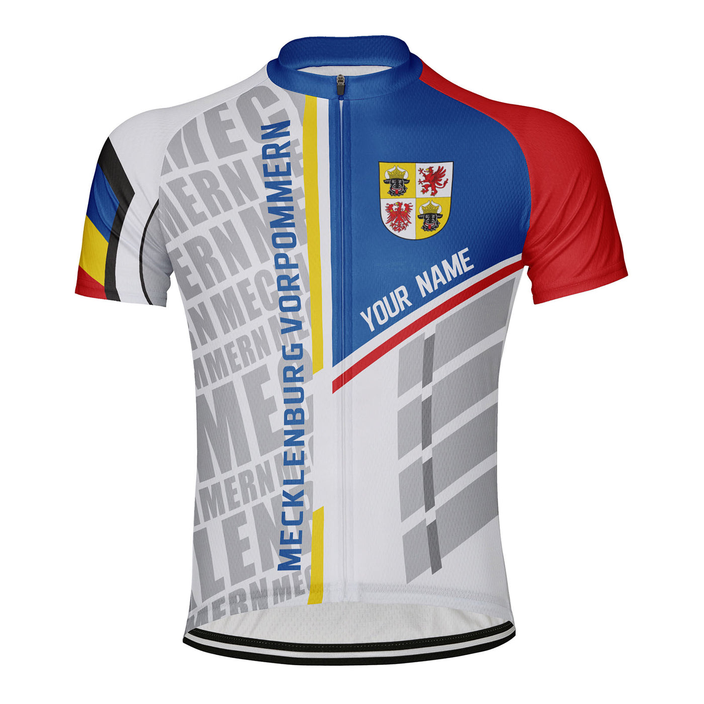 Customized Mecklenburg Vorpommern Men's Cycling Jersey Short Sleeve