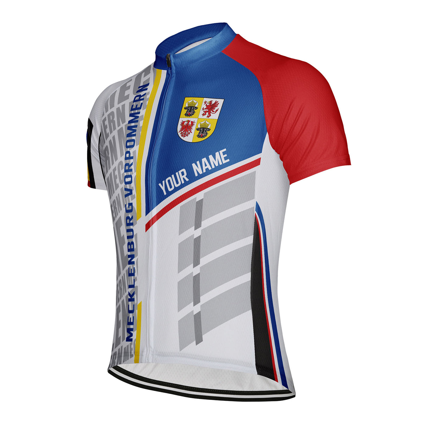 Customized Mecklenburg Vorpommern Men's Cycling Jersey Short Sleeve