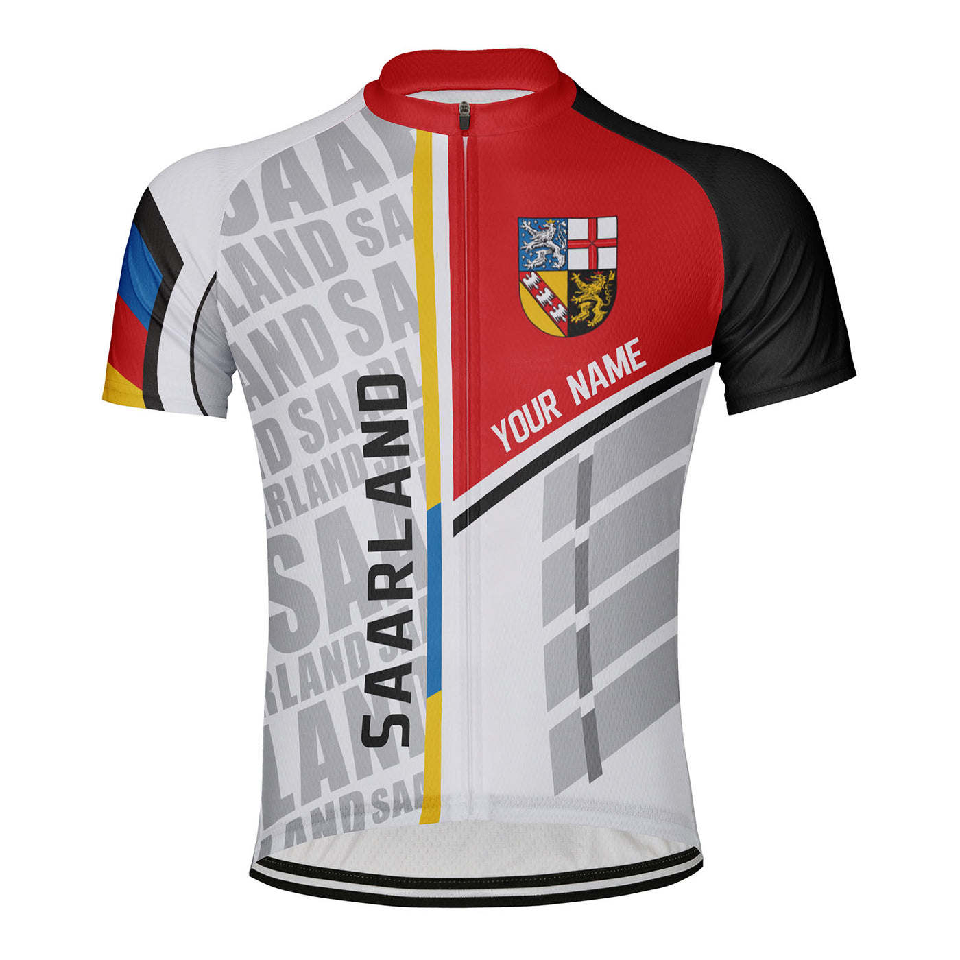 Customized Saarland Men's Cycling Jersey Short Sleeve
