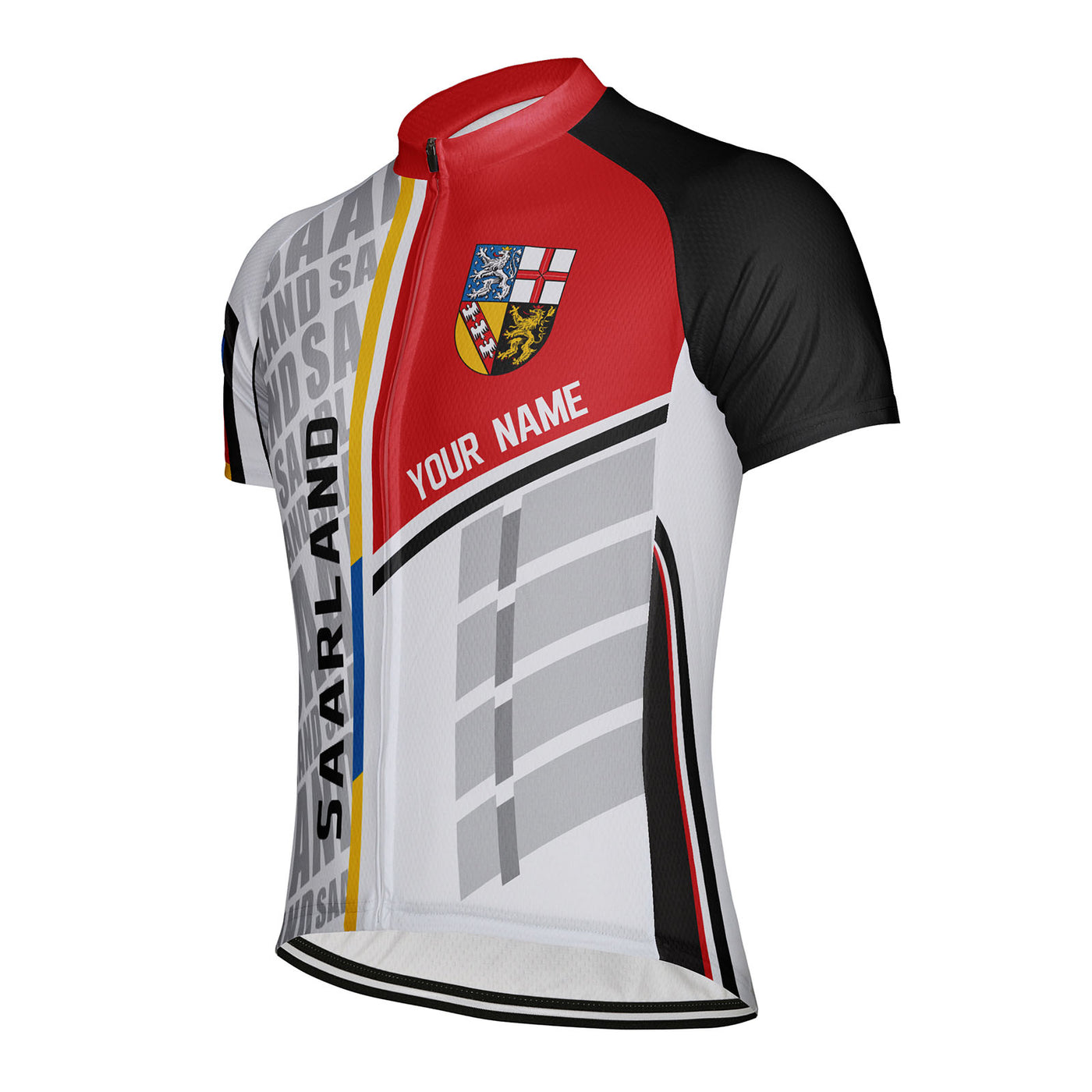 Customized Saarland Men's Cycling Jersey Short Sleeve