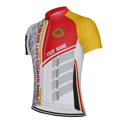 Customized Freie Hansestadt Bremen Men's Cycling Jersey Short Sleeve