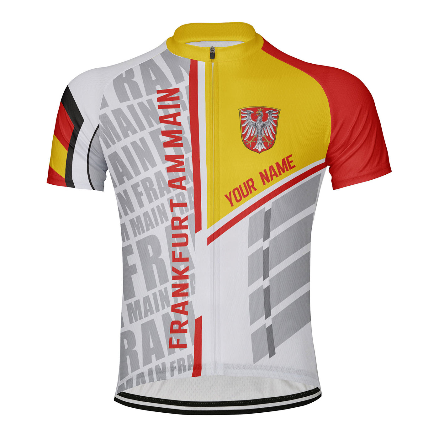 Customized Frankfurt am Main Men's Cycling Jersey Short Sleeve