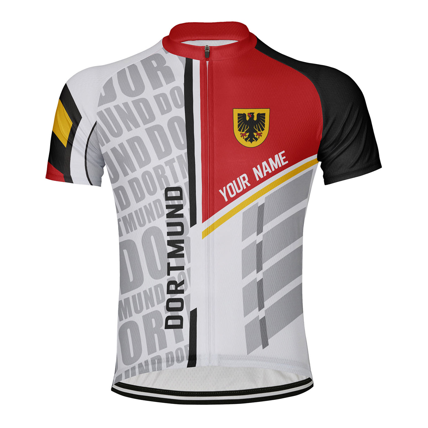 Customized Dortmund Men's Cycling Jersey Short Sleeve