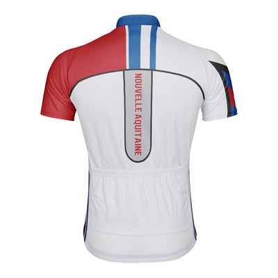 Customized Nouvelle Aquitaine Men's Cycling Jersey Short Sleeve