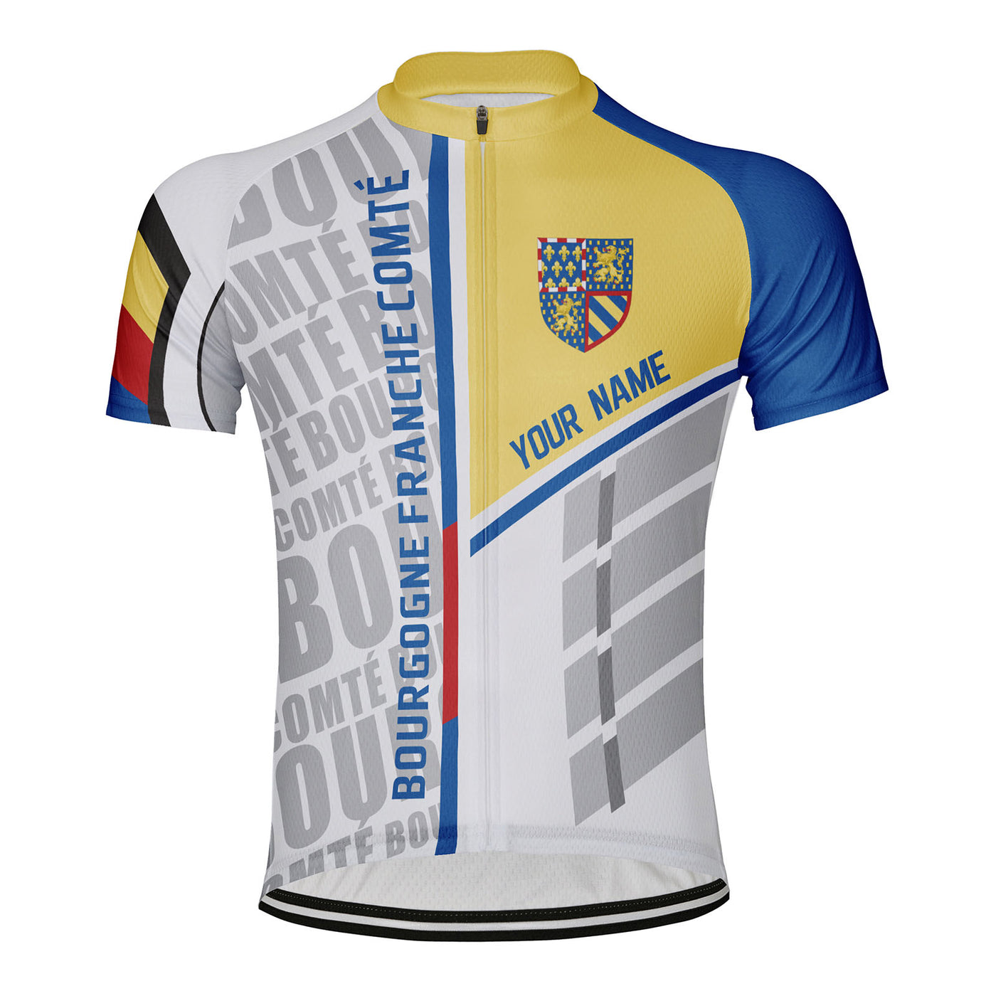 Customized Nouvelle Aquitaine Men's Cycling Jersey Short Sleeve