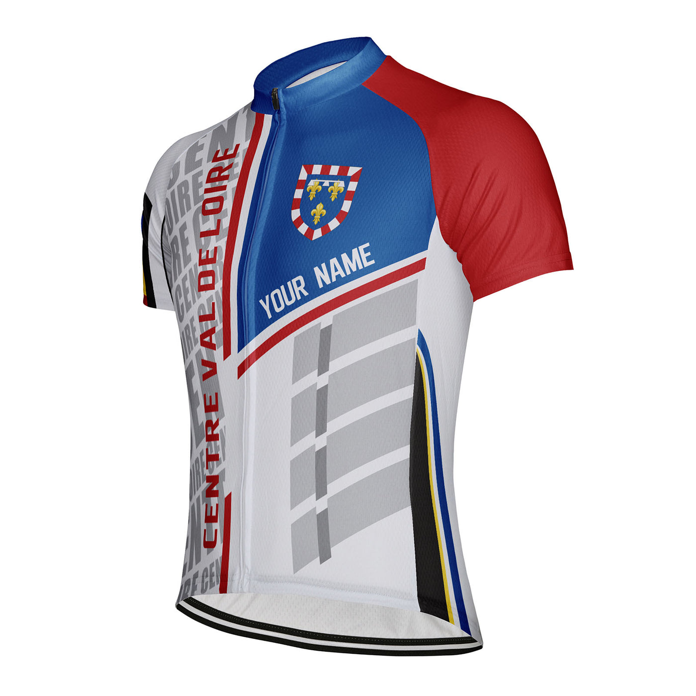 Customized Centre Val de Loire Men's Cycling Jersey Short Sleeve