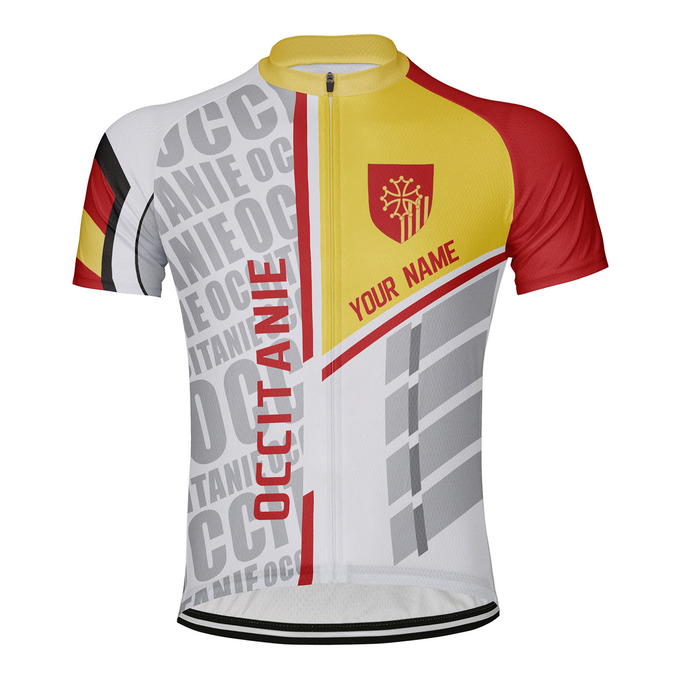 Customized Occitanie Men's Cycling Jersey Short Sleeve