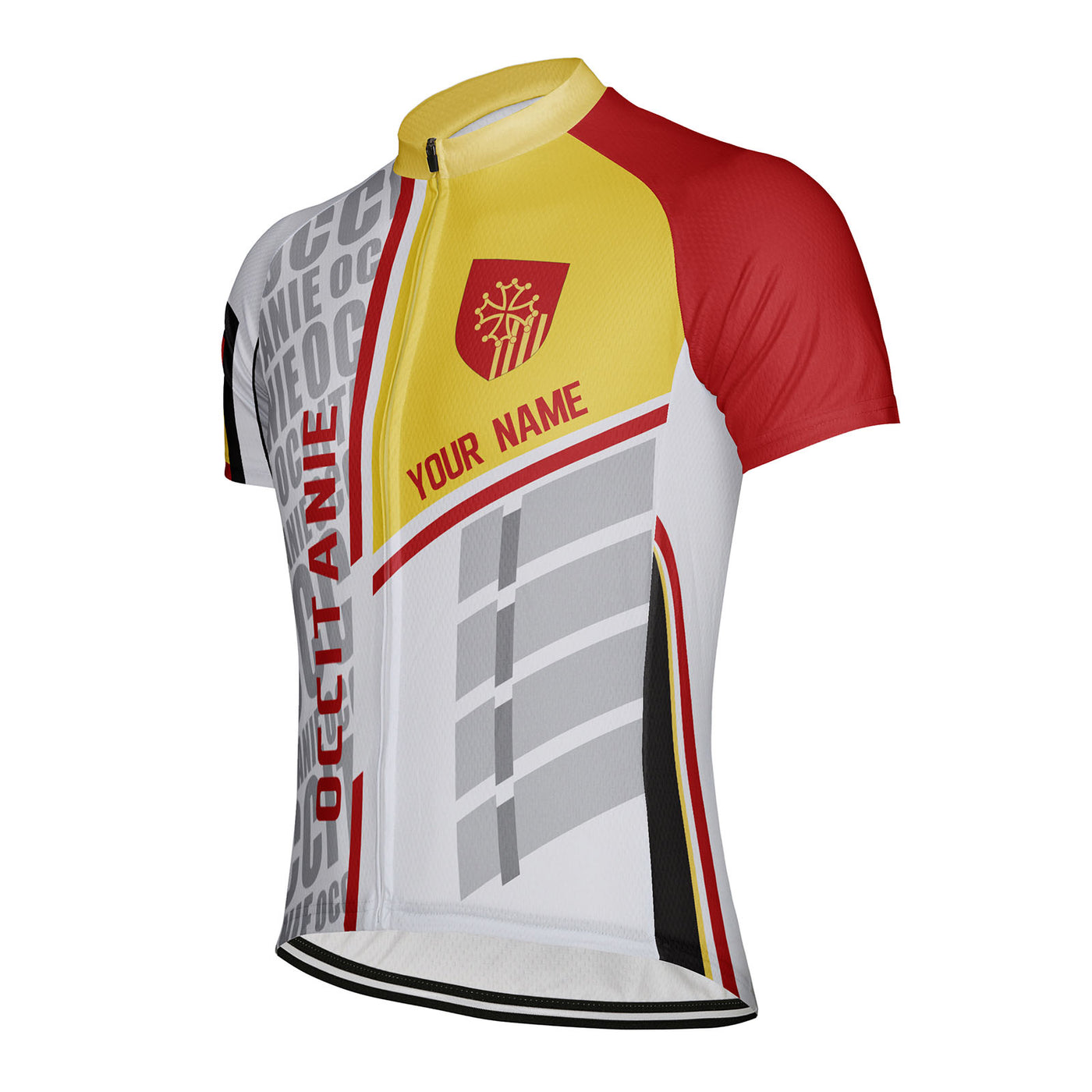 Customized Occitanie Men's Cycling Jersey Short Sleeve