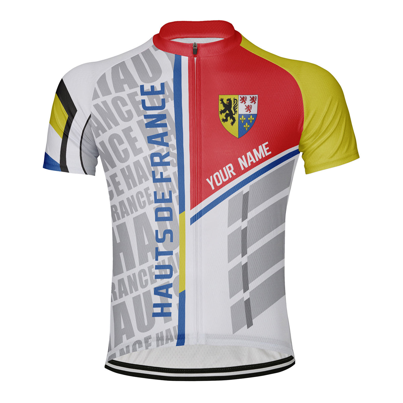 Customized Hauts de France Men's Cycling Jersey Short Sleeve
