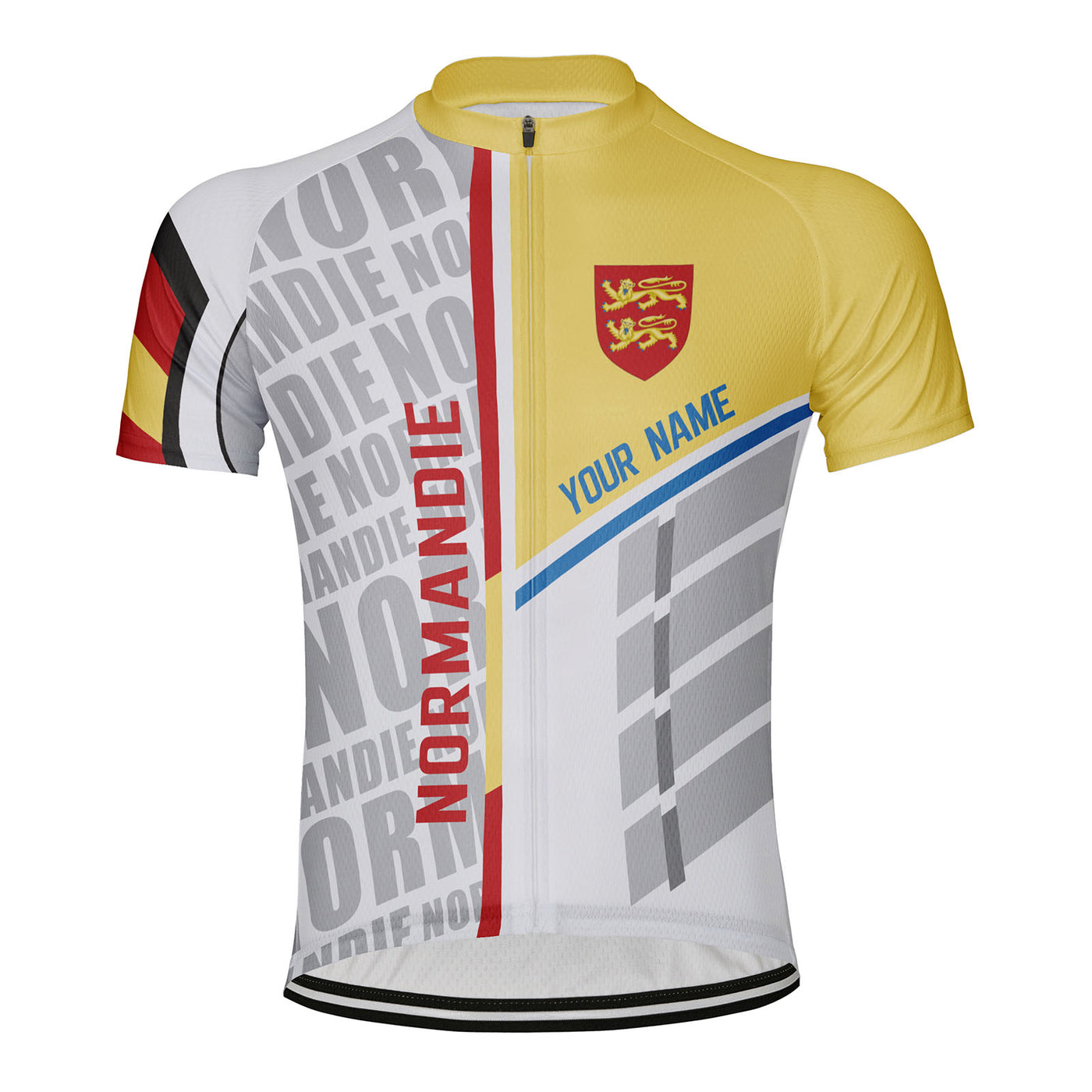 Customized Normandie Men's Cycling Jersey Short Sleeve