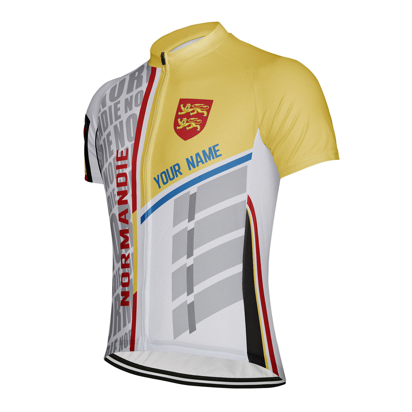 Customized Normandie Men's Cycling Jersey Short Sleeve