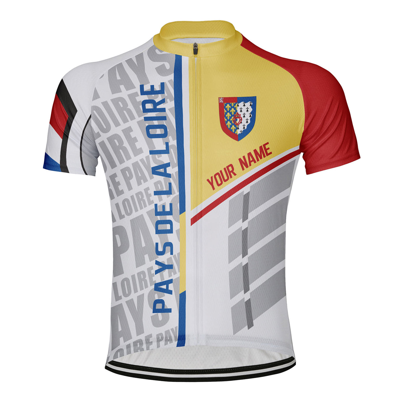 Customized Pays de la Loire Men's Cycling Jersey Short Sleeve