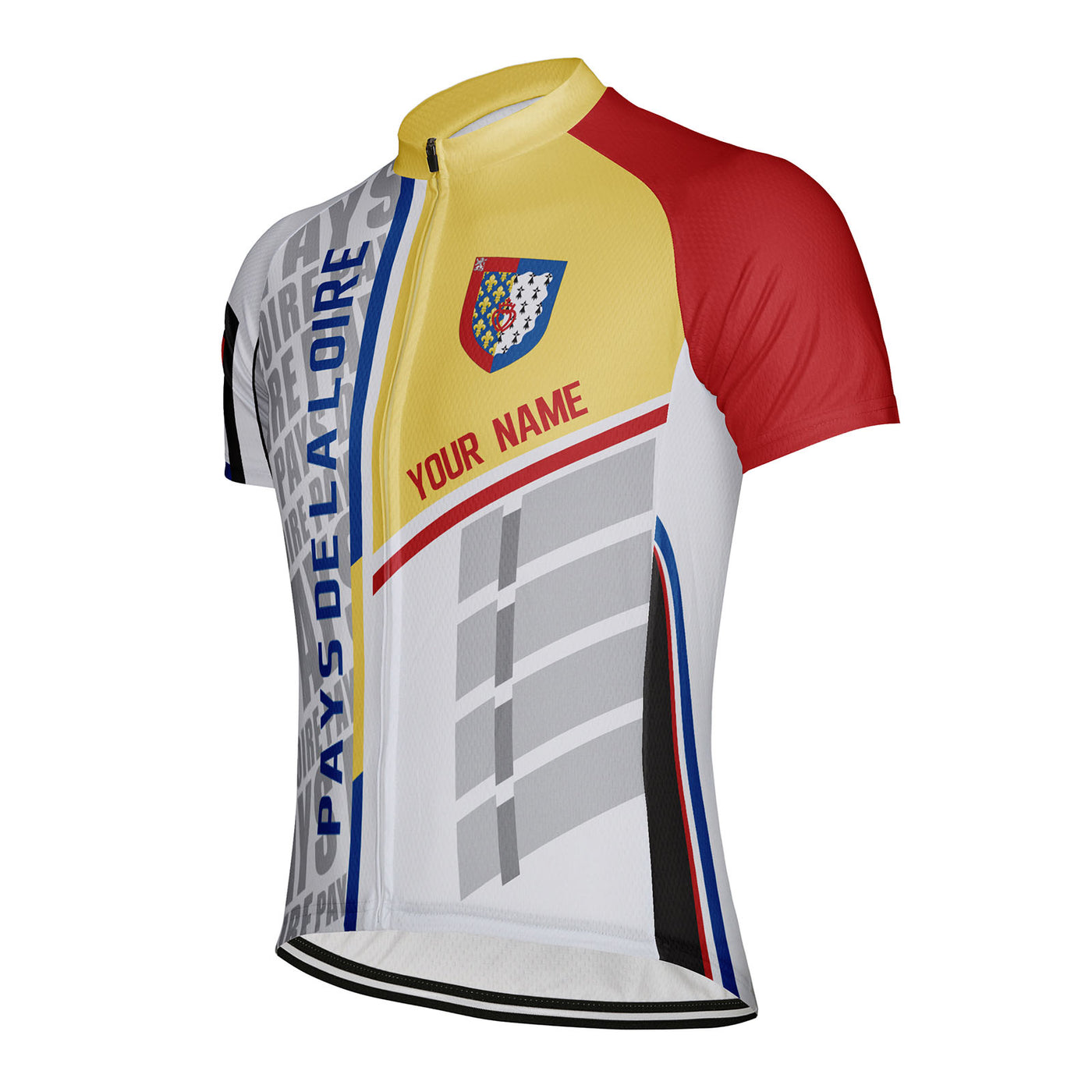 Customized Pays de la Loire Men's Cycling Jersey Short Sleeve