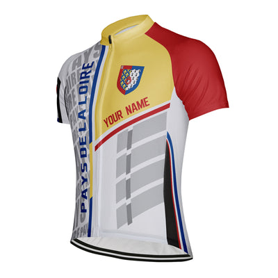 Customized Pays de la Loire Men's Cycling Jersey Short Sleeve