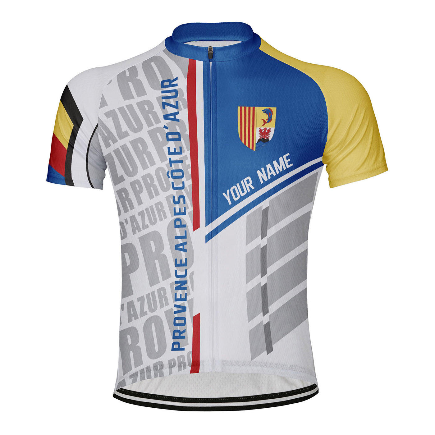 Customized Provence Alpes Côte D'azur Men's Cycling Jersey Short Sleeve