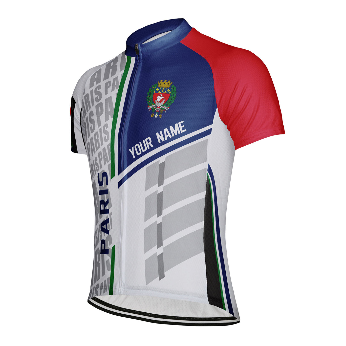 Customized Paris Men's Cycling Jersey Short Sleeve