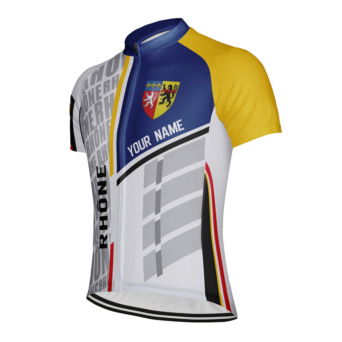 Customized Rhône Men's Cycling Jersey Short Sleeve