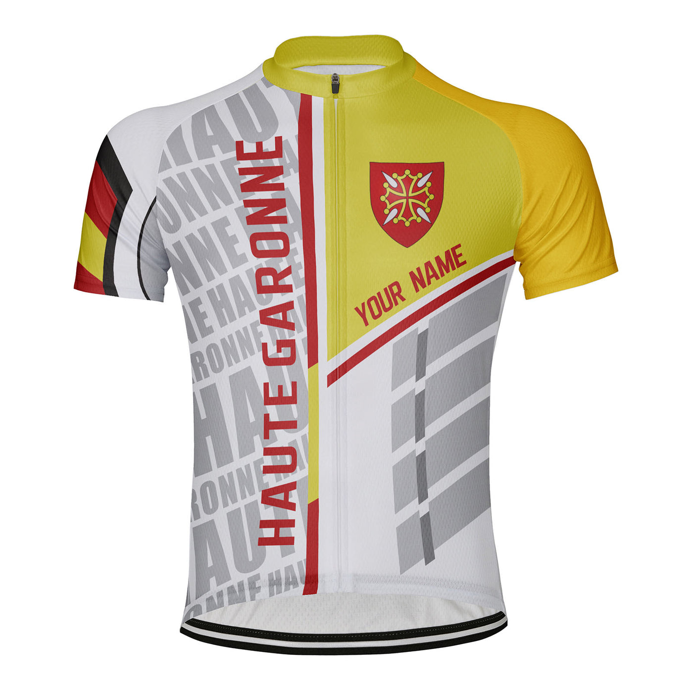 Customized Haute Garonne Men's Cycling Jersey Short Sleeve