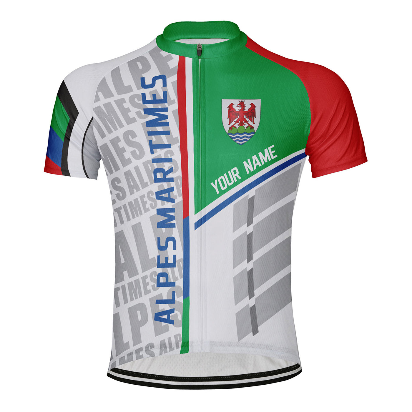 Customized Alpes Maritimes Men's Cycling Jersey Short Sleeve