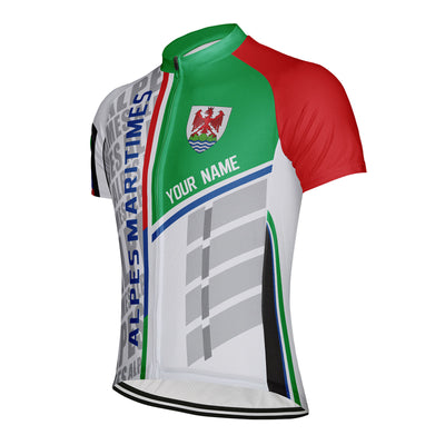 Customized Alpes Maritimes Men's Cycling Jersey Short Sleeve