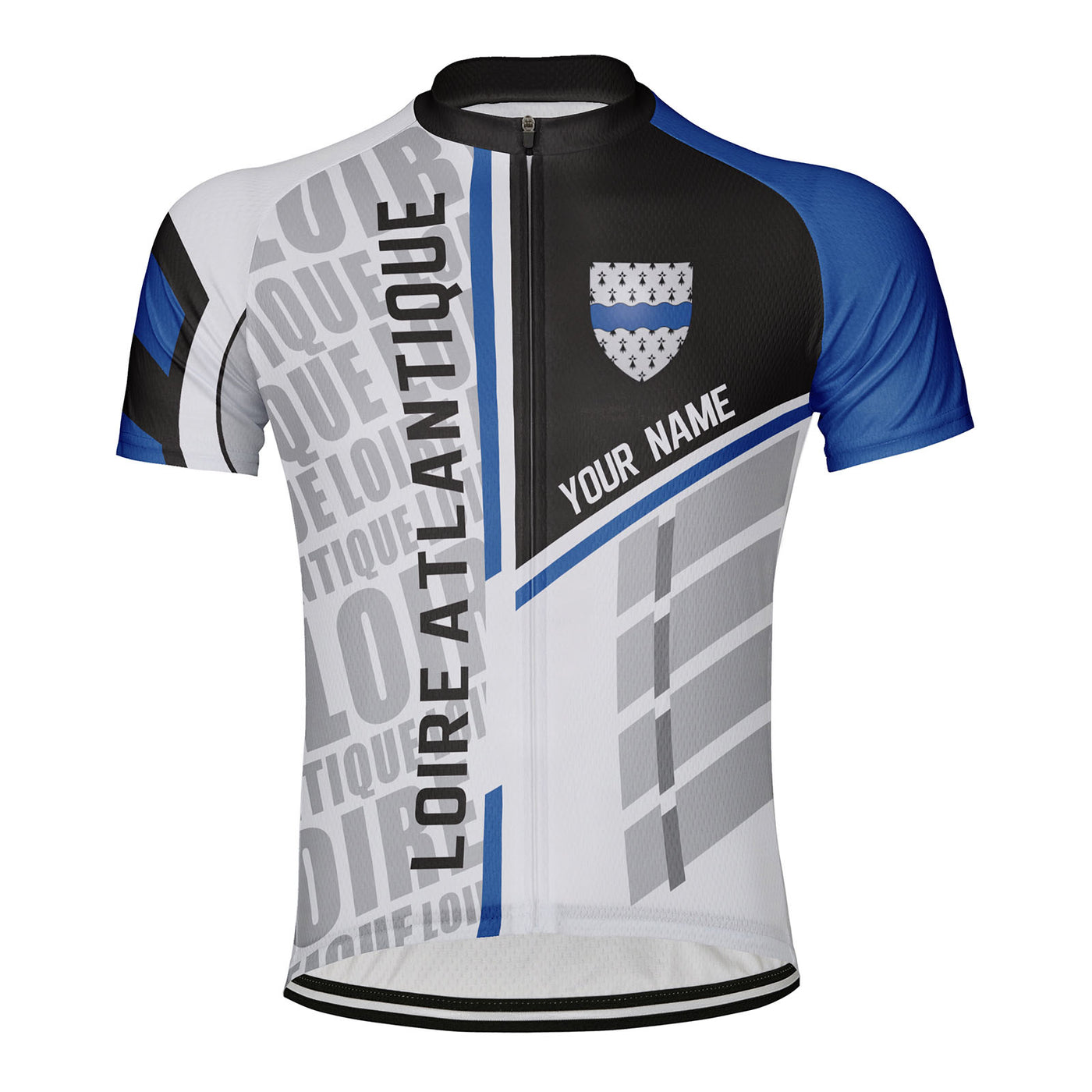 Customized Loire Atlantique Men's Cycling Jersey Short Sleeve