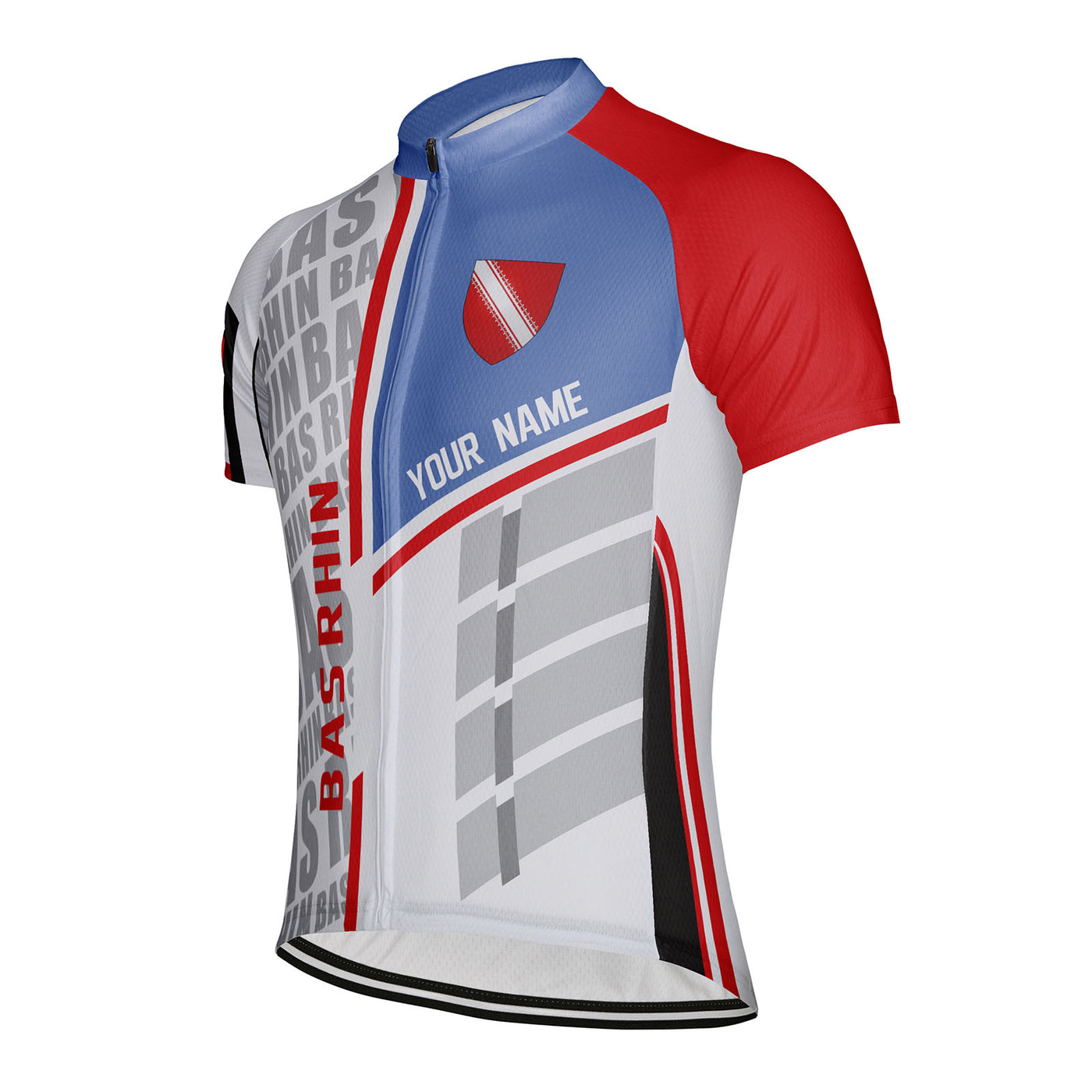 Customized Bas Rhin Men's Cycling Jersey Short Sleeve
