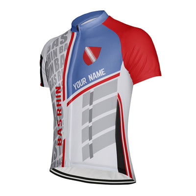 Customized Bas Rhin Men's Cycling Jersey Short Sleeve