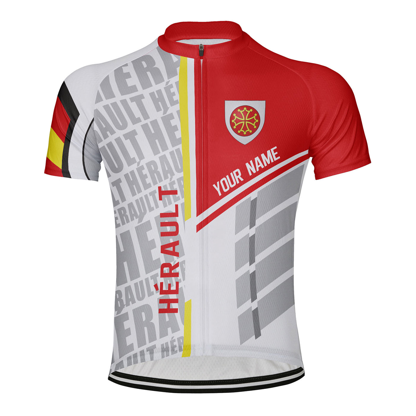 Customized Hérault Men's Cycling Jersey Short Sleeve