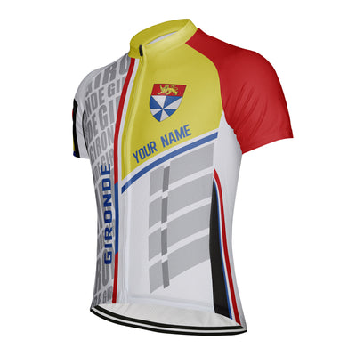 Customized Gironde Men's Cycling Jersey Short Sleeve