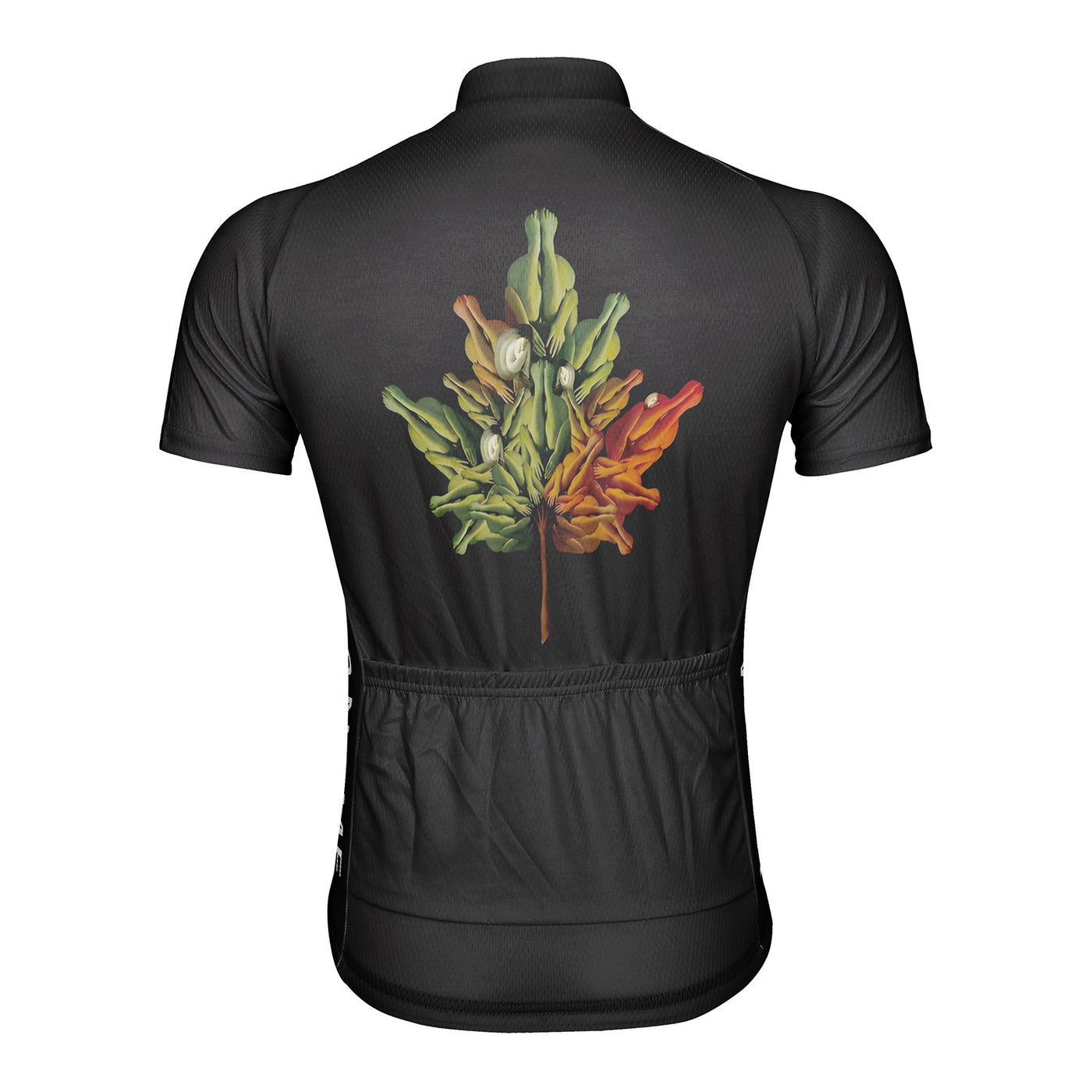 Customized Human Maple Leaf Men's Cycling Jersey Short Sleeve