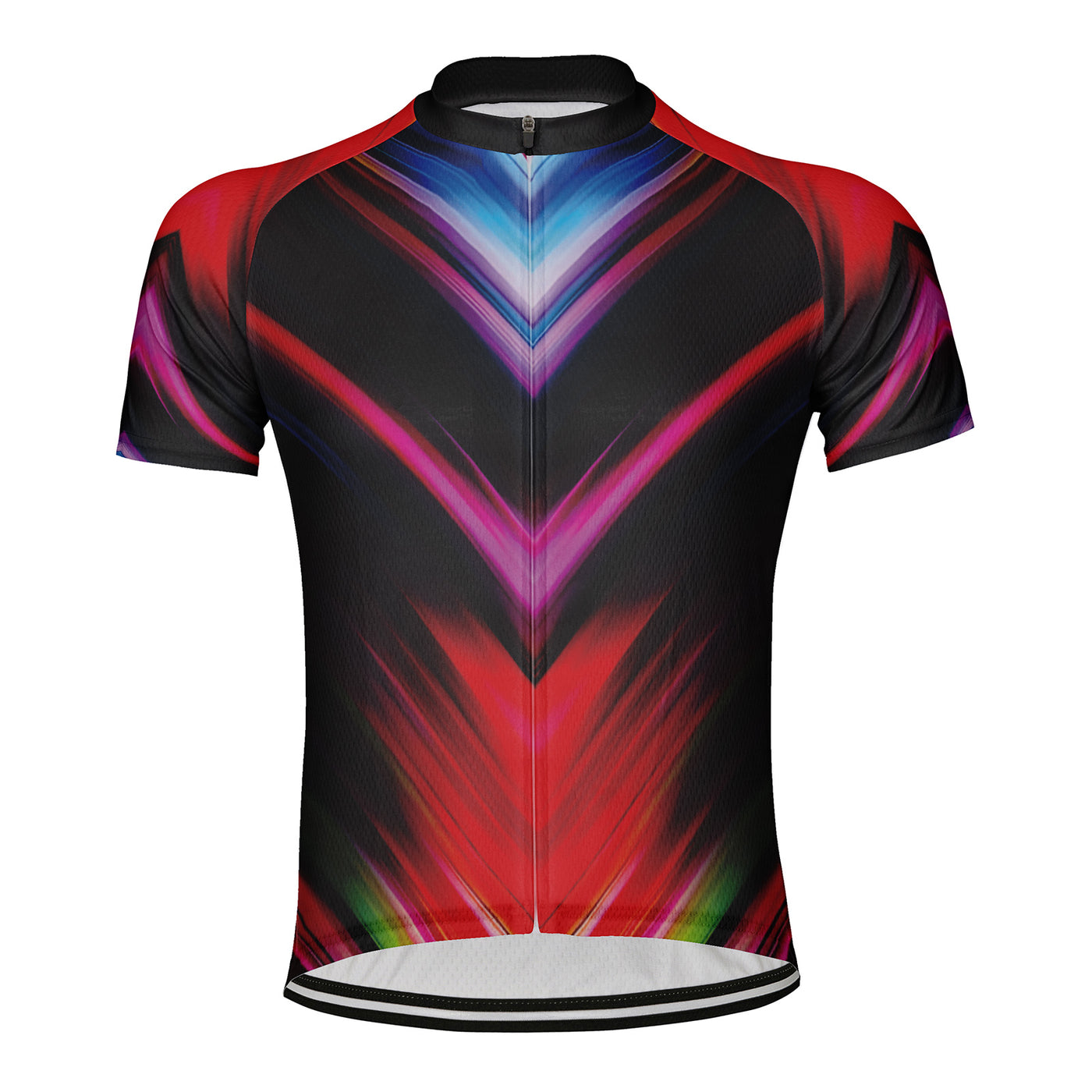 Customized Colored ray Men's Cycling Jersey Short Sleeve