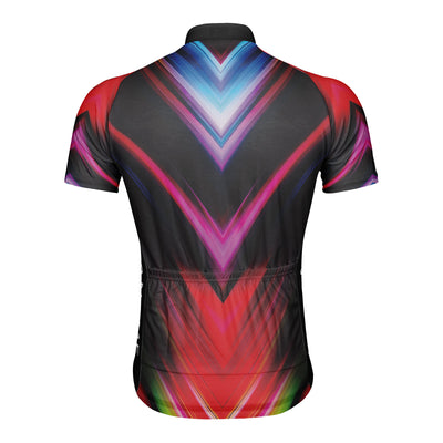 Customized Colored ray Men's Cycling Jersey Short Sleeve