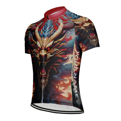 Customized Dragon Men's Cycling Jersey Short Sleeve