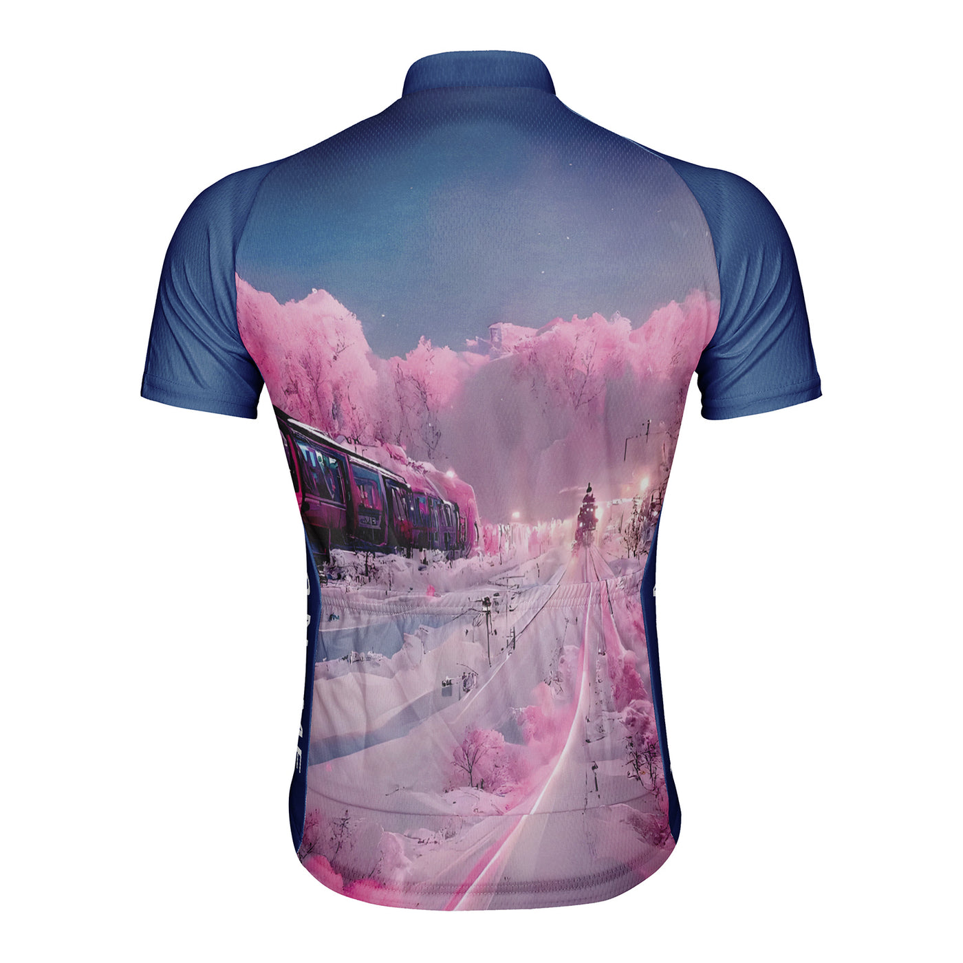 Customized Pink train Men's Cycling Jersey Short Sleeve